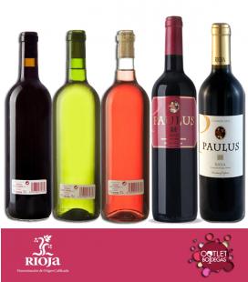 Lote básico vino de mesa variado y Rioja joven y crianza