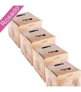 (Lote 24 Cajas 5 Litros) Vino Bag in Box 5 Litros Rosado Joven