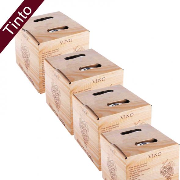 (Lote 24 Cajas 5 Litros) Vino Bag in Box 5 Litros Tinto