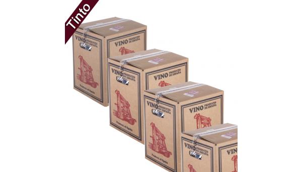 (Lote 15 Cajas 15 Litros) Vino Bag in Box 15 Litros Tinto