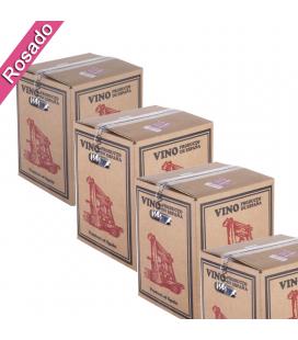 (Lote 15 Cajas 15 Litros) Vino Bag in Box 15 Litros Rosado Joven