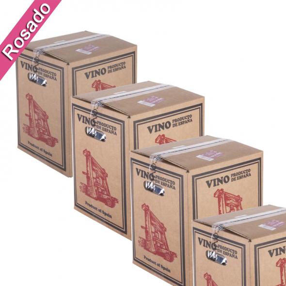 (Lote 15 Cajas 15 Litros) Vino Bag in Box 15 Litros Rosado Joven