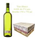 LOTE Vino Blanco cosechero Bodega "Los Corzos" 25 Caja de Botellas 6 x 750 ml
