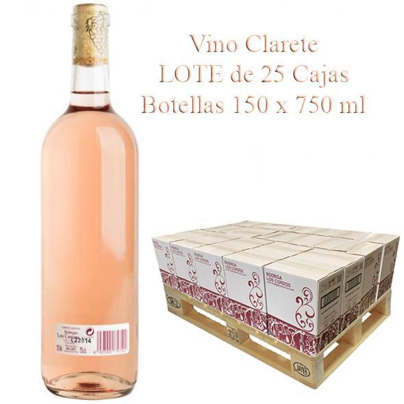 (Lote 25 Cajas x 6 Botellas)  Vino Clarete "Los Corzos"