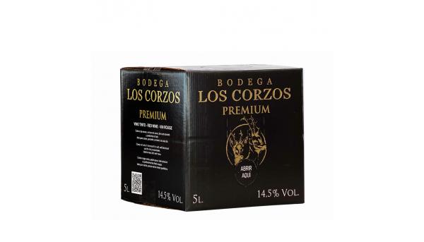 Bag in Box 5L Vino Tinto PREMIUM 14,5 % Vol Bodega Los Corzos