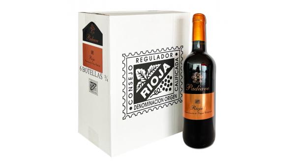 Padiave Vino Tinto Crianza - D.O.Ca Rioja - Palet 125 cajas de 6 botellas