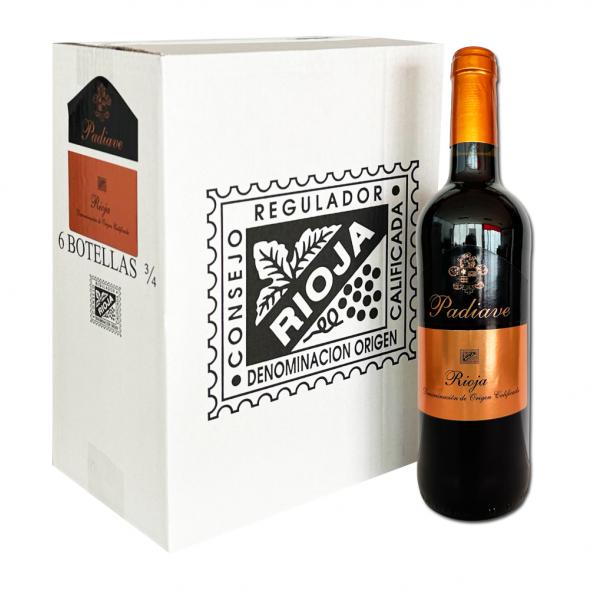 Padiave Vino Tinto Crianza - D.O.Ca Rioja - Palet 125 cajas de 6 botellas