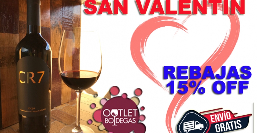 Los 3 mejores vinos para regalar por San Valentín de Outletbodegas.