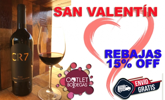 Los 3 mejores vinos para regalar por San Valentín de Outletbodegas.