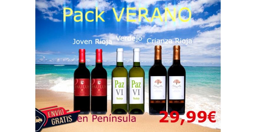 Pack Verano Tinto Rioja Joven Paulus, blanco verdejo Paz VI y Sotonovillo Crianza Tinto Rioja